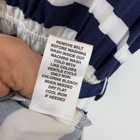 Elle Stripped Navy Sailor Dress XS Nautical Preppy NWT - Picture 10 of 11